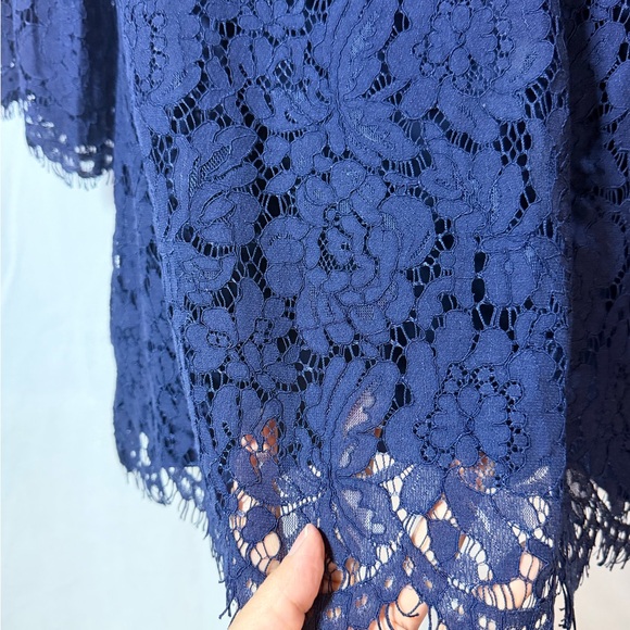 Isaac Mizrahi Navy Lace Dress - Picture 2 of 5